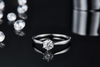 Moissanite Ring Six Claw 0.5 Carat Women's Ring