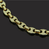 Hip Hop Gold Plated Three Short One Long Cuban Link