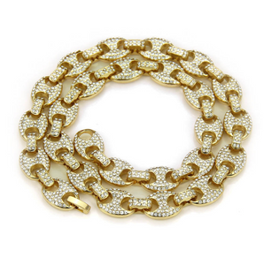 Hip Hop Gold Plated Three Short One Long Cuban Link