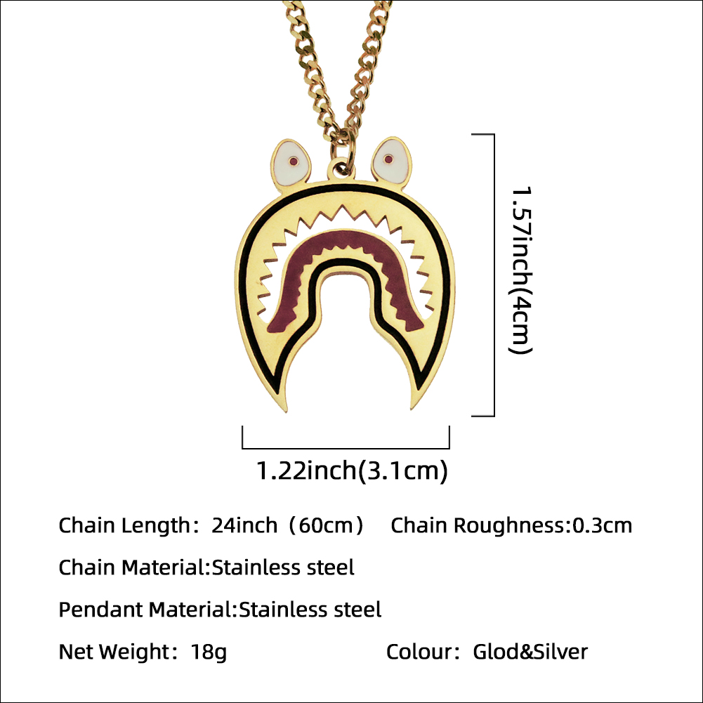 Gold Silver Cute Little Monster Metal Pendant