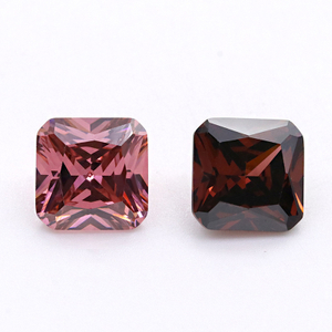 Factory Wholesale 3A Carmine Cushion Shaped Cubic Zirconia