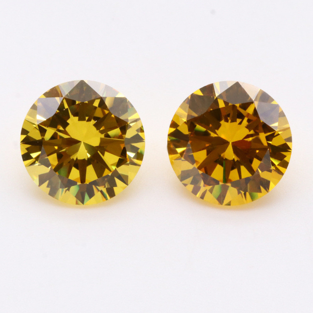 Gold Round Zircon Headpiece Inlaid Stone