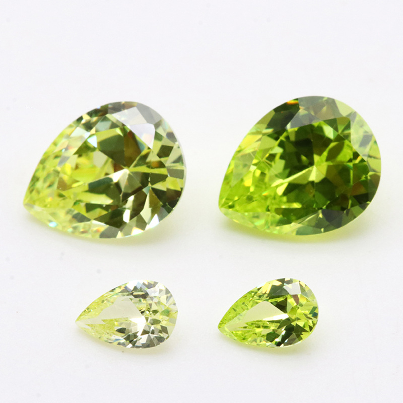 High Quality 3A Olive Pear Shaped VVS Cubic Zirconia