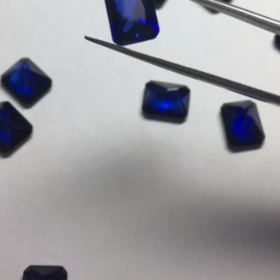  Radiant Cut Blue Sapphire 3ex Gemstone with High Quality