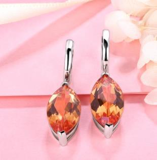 925 Silver Clip Women's Earrings Marquis Earrings Fashion Exquisite Jewelry