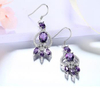 Women's Genuine 925 Sterling Silver Jewelry Wedding Engagement Exquisite Amethyst Fashion Jewelry