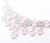 Classic Rose Quartz Necklace 925 Silver Exquisite Jewelry Crystal Gem Luxury Necklace