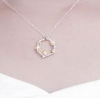 925 Korean Ins Flower Chain Clavicle Necklace Women's Fashion Sterling Silver Necklace