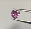 4.0mm Pink VVS Heart Cut Moissanite 