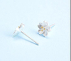 Pure White Jasmine 925 Sterling Silver Plated Women's Cute Earrings