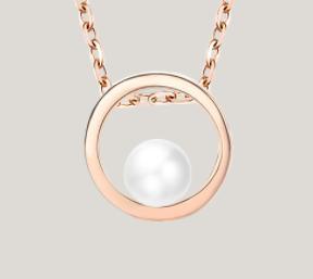 2022 New Collarbone Chain Pearl Pendant South Korea 925 Sterling Silver Necklace Women Simple