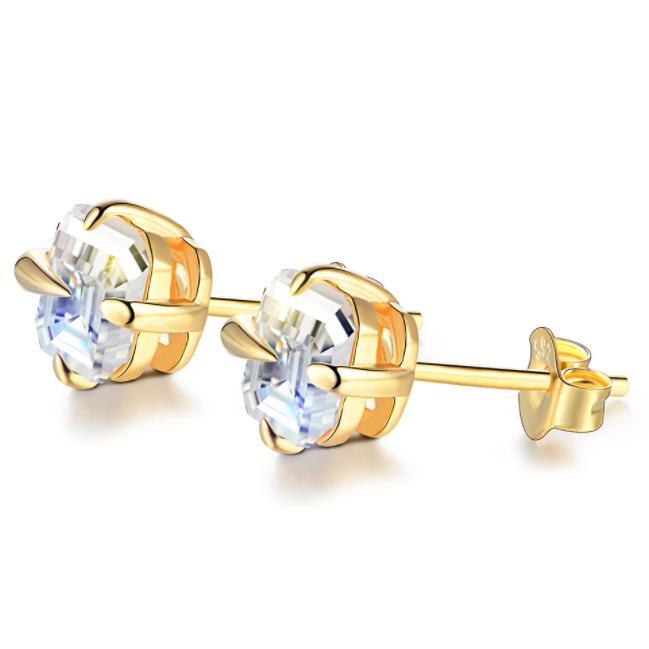 Unique Niche Design 925 Sterling Silver Gold Plating Fashion Women's Earrings