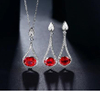 Ruby Silver Jewelry Earrings S925 Exquisite Fashion Romantic Style Jewelry Gifts