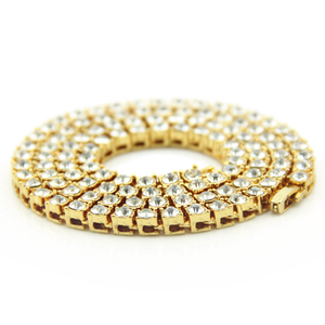 Wholesale-18K-Gold-Plated-Big-Round-Ring-Link-Necklace-Jewelry