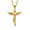 Custom Gold Stainless Steel Angle Chain Necklace Jewelry