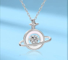 S925 Sterling Silver Necklace Necklace Female Korean Series Dream Planet Jewelry Silver Custom Processing