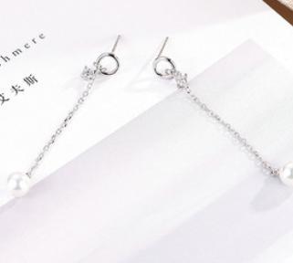 Factory Direct Wholesale Price 925 Sterling Silver Elegant Pearl Earrings