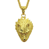 Hip Hop Head of A Wolf Necklace Pendant