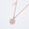 Alphabetic series G Lovely Rose Gold Necklace