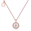 Alphabetic series O Lovely Rose Gold Necklace