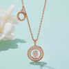 Alphabetic series O Lovely Rose Gold Necklace