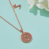 Alphabetic series Z Lovely Rose Gold Necklace