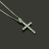 Hip Hop Religious Cross Ecklace Silver Pendant