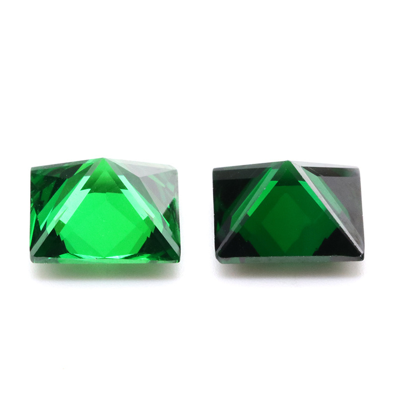 Factory Wholesale 3EX Green VVS Princess Cubic Zirconia