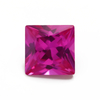 3# Princess Ruby Synthetic Ruby Square Right Angle Pointed Bare Stone