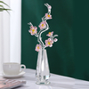 Transparent Crystal Plum Blossom Ornaments Set Ornaments Crystal Crafts