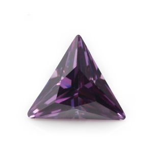 5A Purple Manufacture Wholesale Triangle Cubic Zirconia for Jewelry