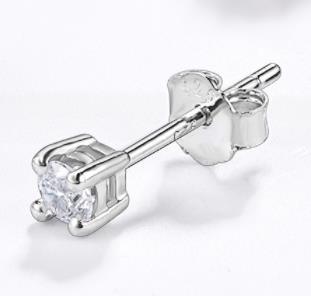 925 Sterling Silver 5A Cubic Zirconia Earrings Women's Jewelry Christmas Gift