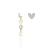 Fashion Letter Design 925 Sterling Silver Plated Women's Cute Earrings