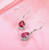 Multicolor Pear Shape 925 Sterling Silver Plated Fashion Earrings