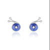 Lovely Colored Snail 925 Sterling Silver Plated Women's Earrings