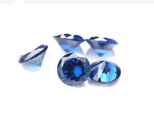 4.0-5.0mm High Quality DEF Round Brilliant Cut Blue Moissanite for Jewellery Making