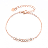 Fashion Hollow Rhinestone Claw Chain Bracelet Simple Bead Winding Bracelet