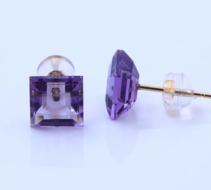 18K-Rose-Gold-Amethyst-Stud-Earring-for-Women-Engagement-3-49-Carats-Natural-Amethyst-Square-Cut-Top-Quality-Jewelry-Brand1