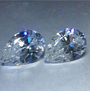 10*14mm Pear Cut Factory VVS Wholesale Price 3EX High Quality D Color Moissanite Synthetic Moissanite