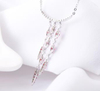 Women's Ruby Necklace 925 Sterling Silver Jewelry Engagement Pendant