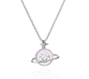 S925 Sterling Silver Necklace Necklace Female Korean Series Dream Planet Jewelry Silver Custom Processing