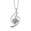 Premium Fashion Jewelry Custom Moissanite Stone 925 Sterling Silver Necklace