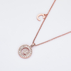 Alphabetic series C Lovely Rose Gold Necklace