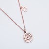 Alphabetic series G Lovely Rose Gold Necklace