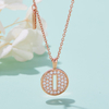 Alphabetic series I Lovely Rose Gold Necklace