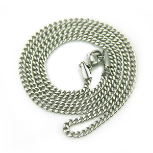 HipHop Hollow Chain Necklace Silver Pendant