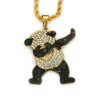 Hip Hop Cute Rock Panda Necklace Pendant