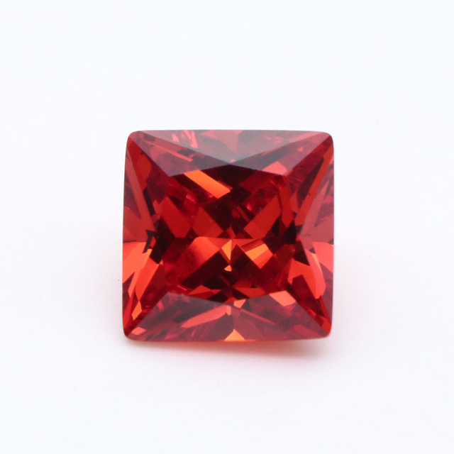 Factory Wholesale 3EX Red VVS Princess Cubic Zirconia