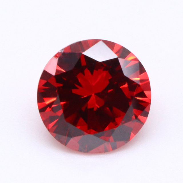 Factory Wholesale Laboratory High Quality Red Round Zircon