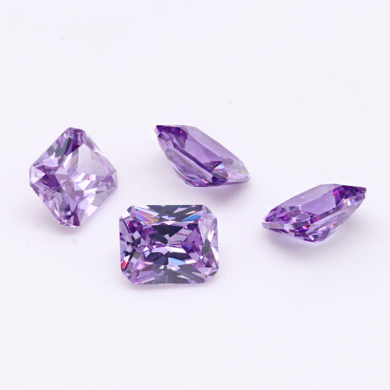 Light Purple 3A Crystal Gem Factory Price Zircon